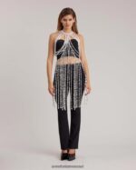 אביזרים Anne Fontaine שרשרת גוף תליון פנינה קורנת museo לבן נשים DL8V8L573